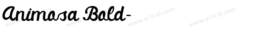 Animosa Bold字体转换